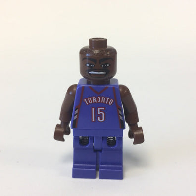 LEGO Minifigure-NBA Vince Carter, Toronto Raptors #15 (Road Uniform)-Sports / Basketball-NBA007-Creative Brick Builders